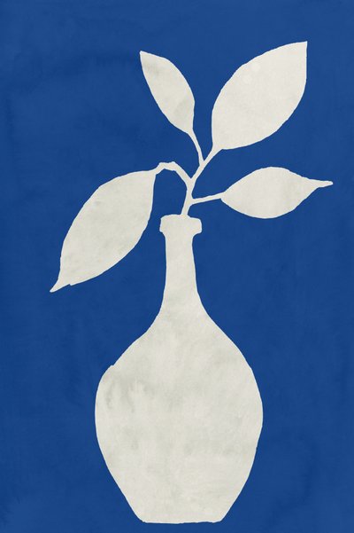 Jarrón botánico azul de cartissi