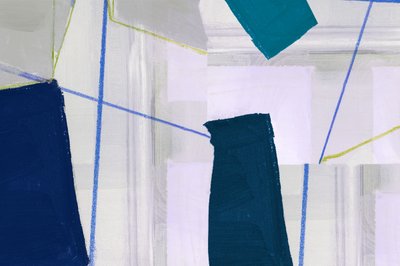 Abstracción geométrica azul de cartissi