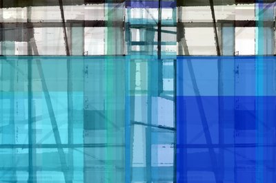 Abstracción geométrica azul de cartissi
