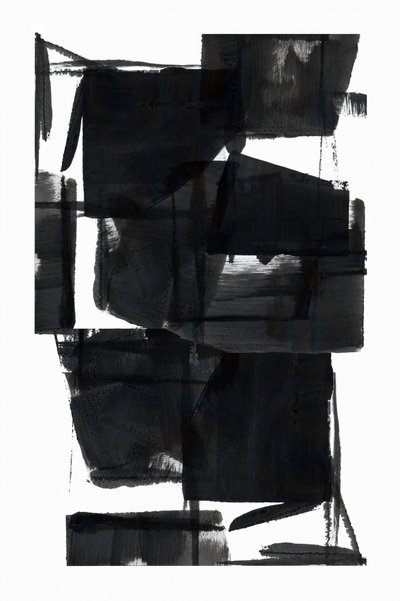 Negro intenso y abstracto de cartissi