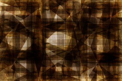 Geometría con textura marrón de cartissi