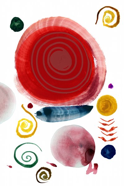 Formas abstractas y coloridas de cartissi