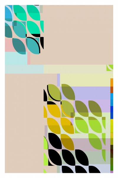 Formas abstractas de colores de cartissi