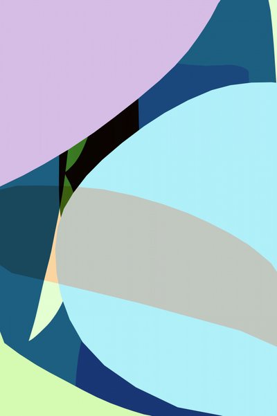 Abstracción curva y colorida de cartissi