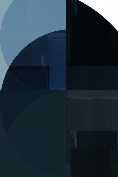 Geometría azul profundo de cartissi