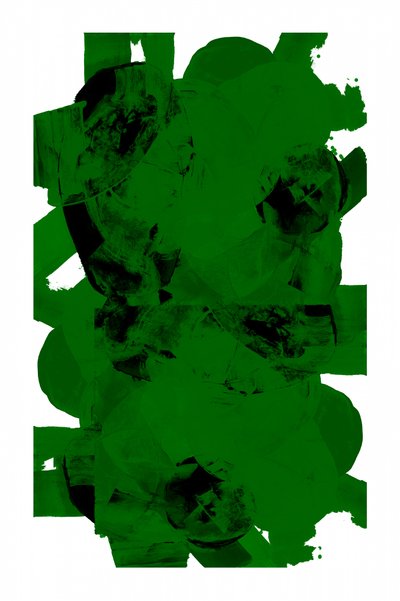 Trazados abstractos en verde intenso de cartissi