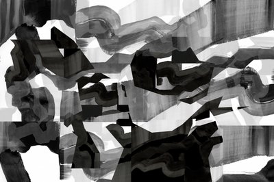 Abstracción dinámica en escala de grises de cartissi