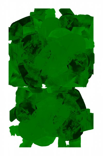 Formas abstractas verdes dinámicas de cartissi