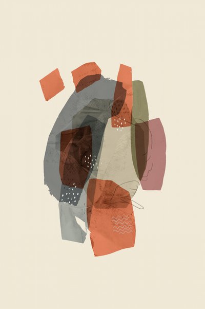 Formas abstractas con tonos terrosos de cartissi