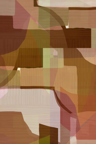 Abstracto en tonos tierra con capas de cartissi