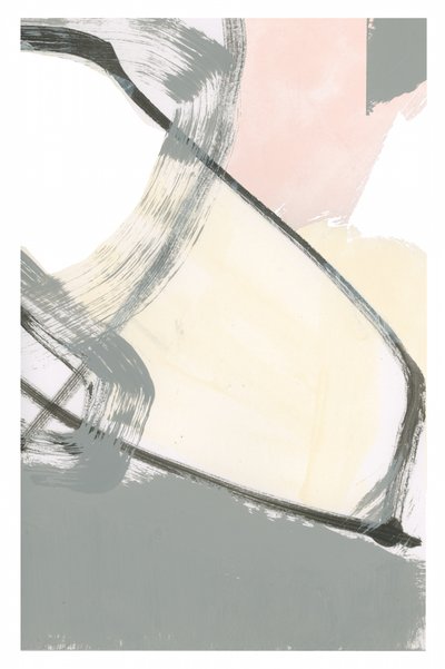 Elegante abstracto en gris y rosa de cartissi
