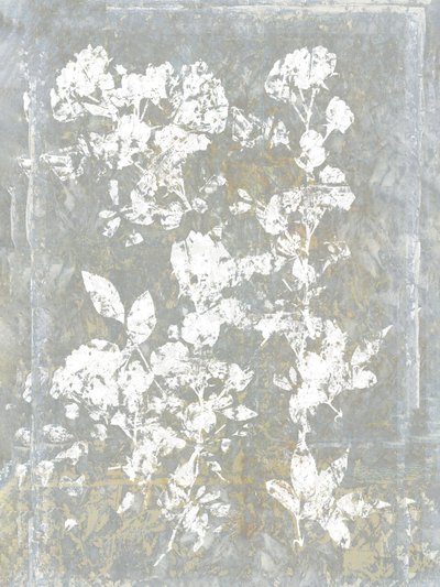 Silueta floral descolorida de cartissi