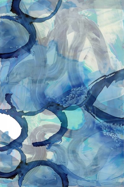 Abstracto en azul fluido de cartissi