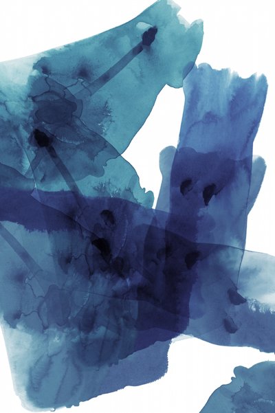 Lavado abstracto azul fluido de cartissi