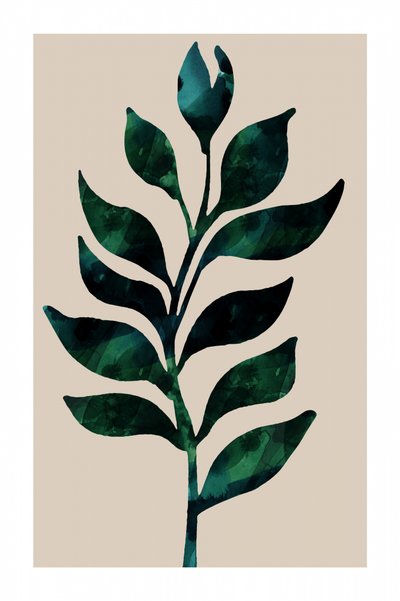 Tallo botánico verde de cartissi