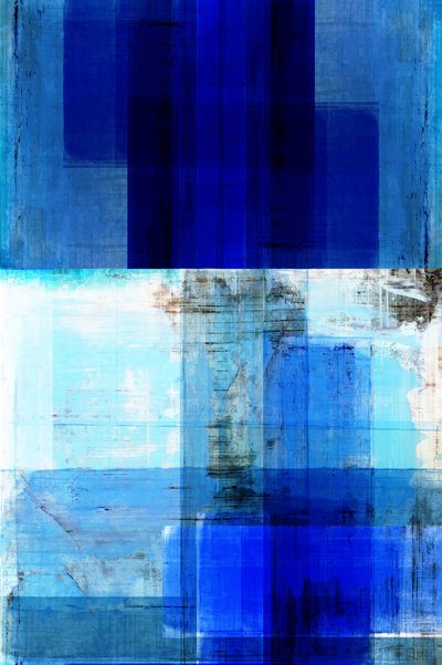Abstracción azul en capas de cartissi