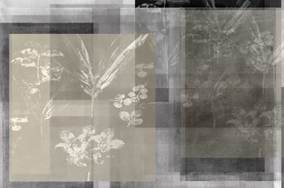 Abstracto botánico en capas de cartissi