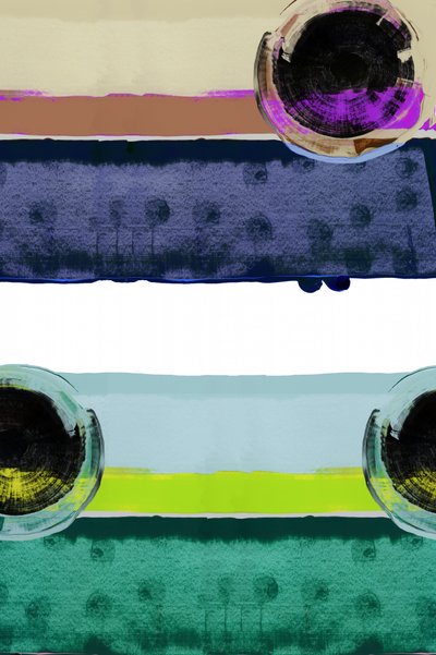 Colores en capas y círculos de cartissi