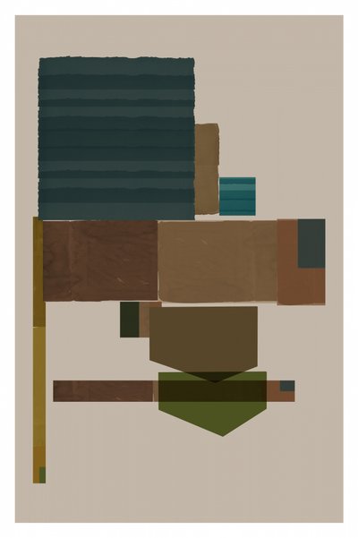 Abstracto geométrico en capas de cartissi