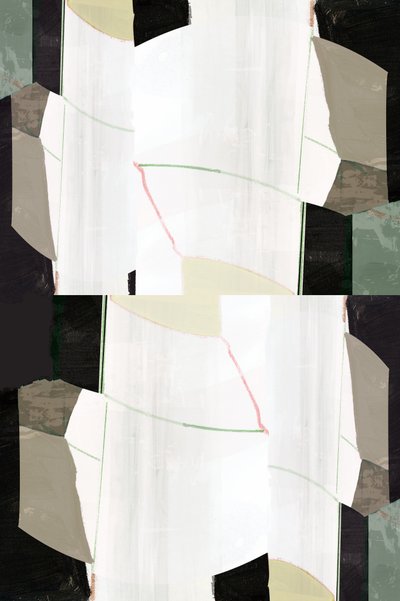 Abstracto geométrico en capas de cartissi