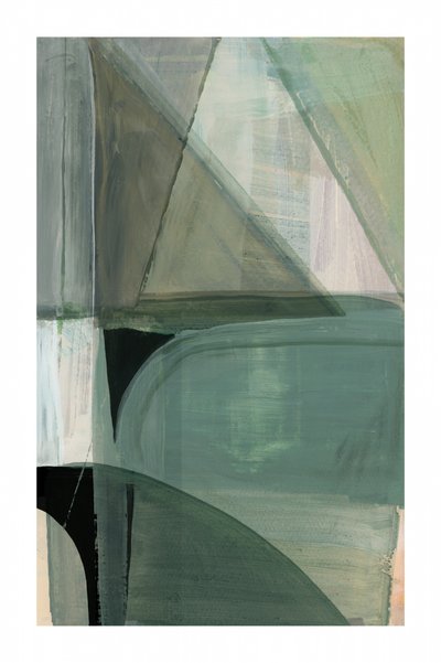 Abstracto verde en capas de cartissi