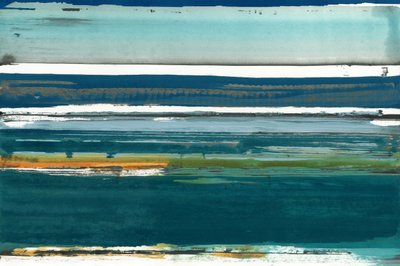 Paisaje marino abstracto en capas de cartissi