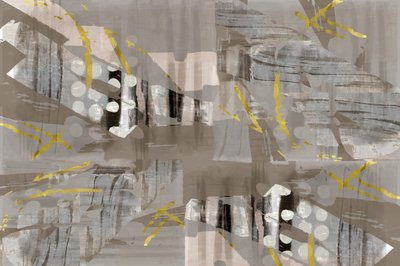 Abstracto moderno en oro de cartissi