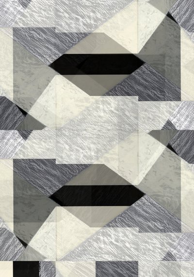 Abstracción geométrica monocromática de cartissi
