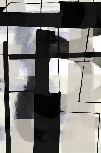 Formas abstractas monocromáticas de cartissi