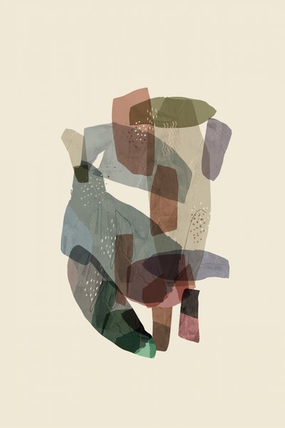 Formas abstractas en tonos apagados de cartissi