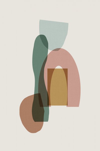 Formas abstractas en tonos apagados de cartissi