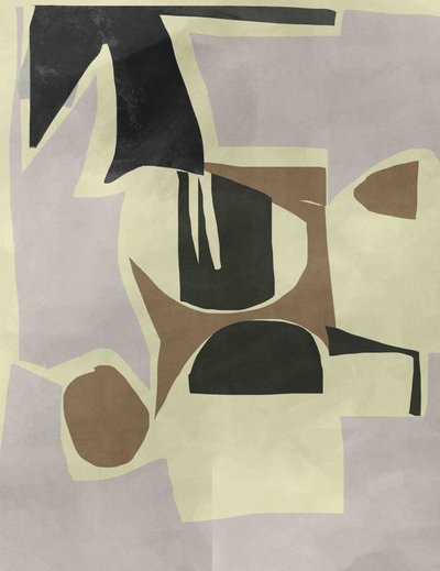 Formas abstractas en tonos apagados de cartissi