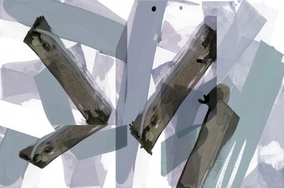 Trazos abstractos en tonos apagados de cartissi
