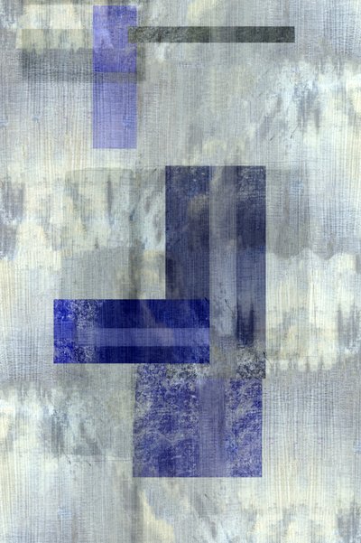 Geometría en azul apagado de cartissi
