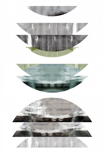 Capas geométricas en tonos apagados de cartissi