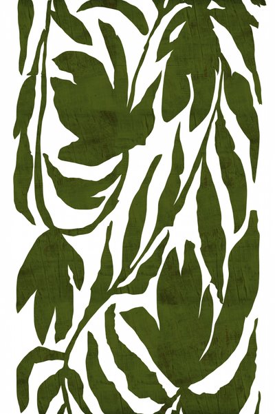 Estampado de follaje verde oliva de cartissi