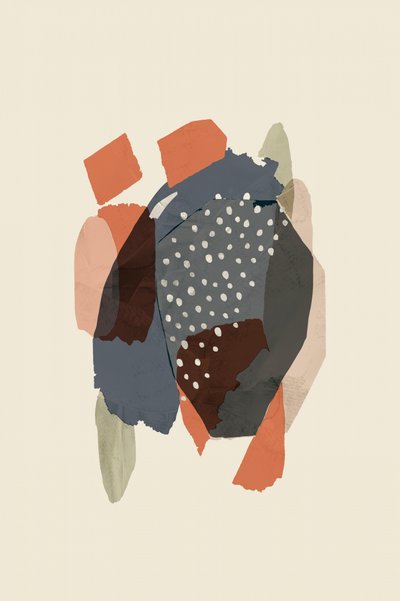 Collage abstracto orgánico de cartissi