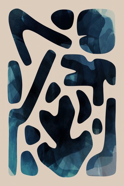 Abstracción azul orgánica de cartissi