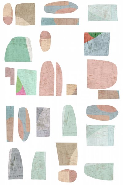 Formas abstractas en tonos pastel de cartissi