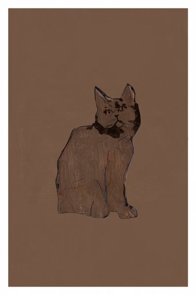 Gato marrón tranquilo de cartissi
