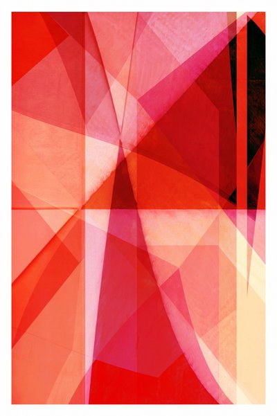 Capas geométricas rojas de cartissi