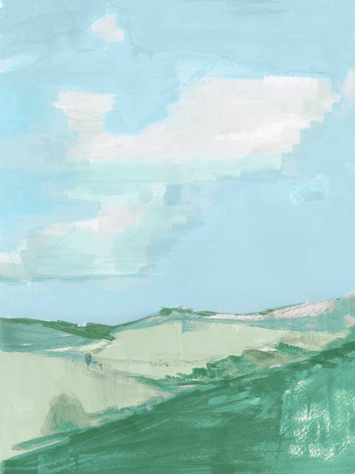 Serene Green Hills de cartissi