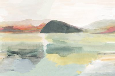 Reflejos serenos de la montaña de cartissi