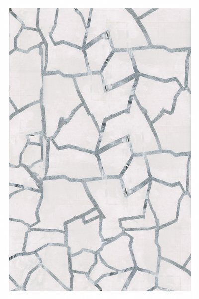 Fragmentos geométricos plateados de cartissi