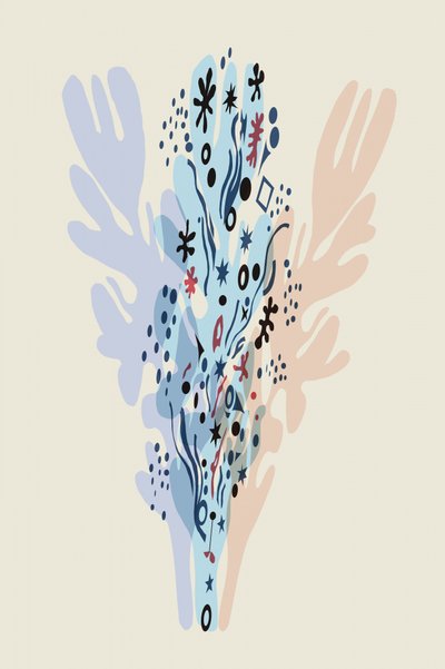 Botánica abstracta y suave de cartissi
