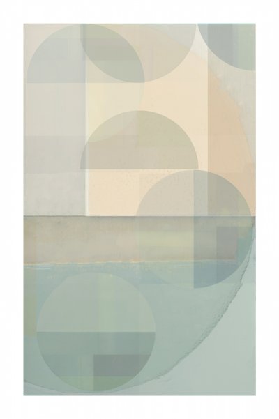 Formas superpuestas en tonos pastel suaves de cartissi