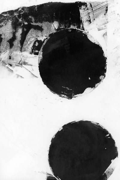 Círculos negros con textura de cartissi