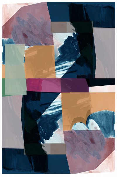 Composición abstracta llena de vida de cartissi