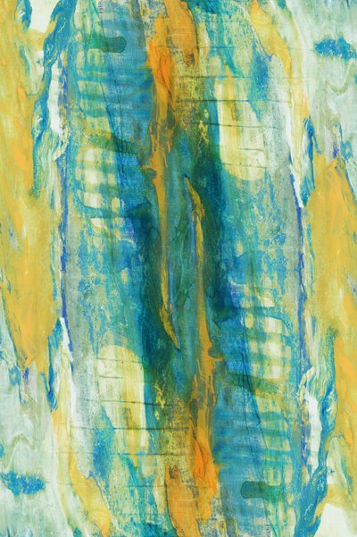 Abstracto en azul y dorado vibrante de cartissi