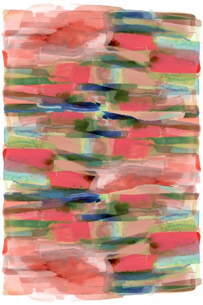 Trazos abstractos en capas de colores vivos de cartissi